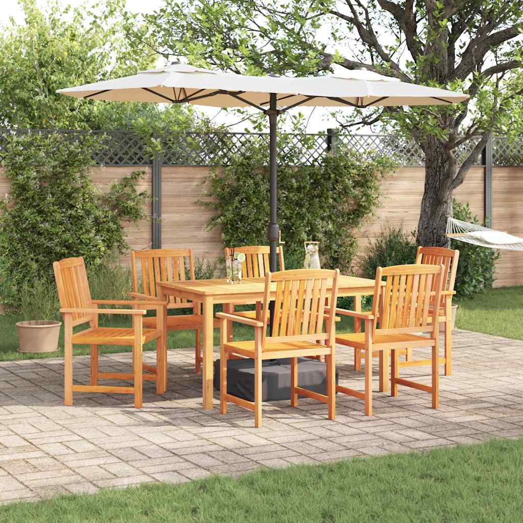Garten Essgruppe 7 stk. Braun Massivholz Akazie