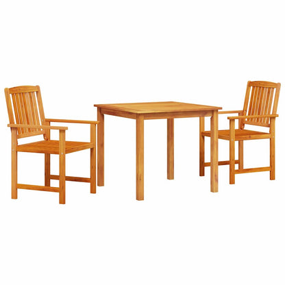 Garten Essgruppe 3 stk. Braun Massivholz Akazie