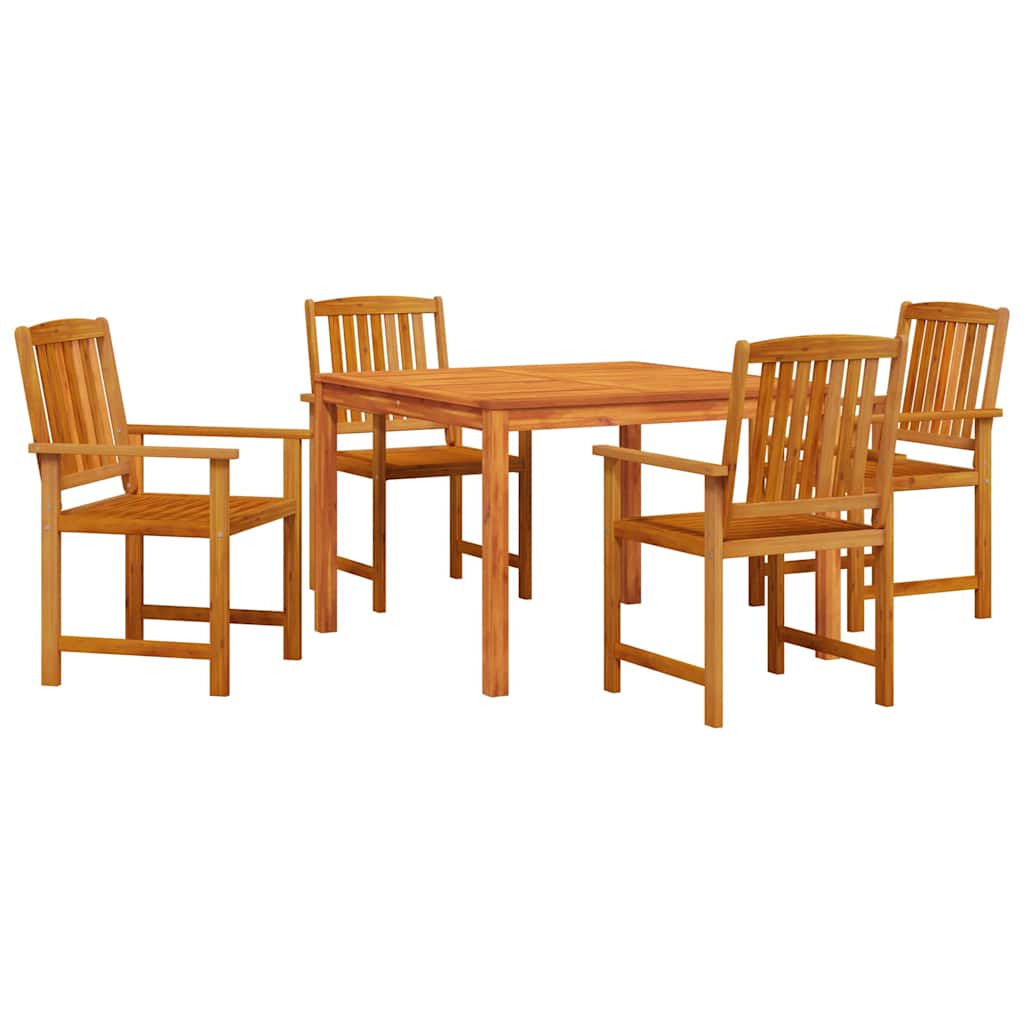 Garten Essgruppe 5 pcs Braun Massivholz Akazie