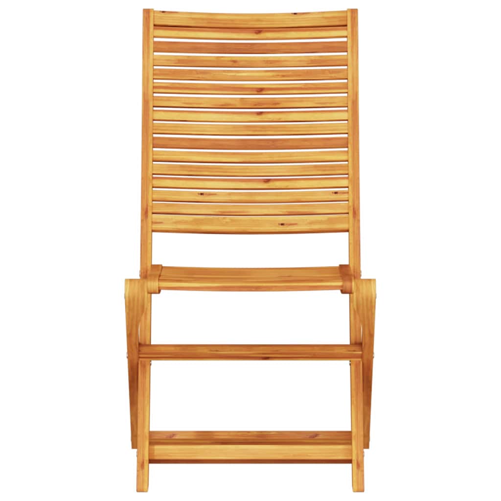 Klapp Bistro Set 3 stk. Braun Massivholz Akazie