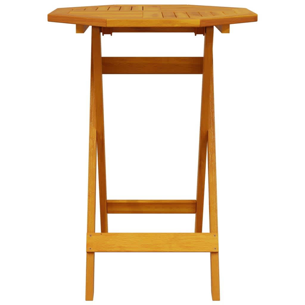 Klapp Bistro Set 3 stk. Braun Massivholz Akazie