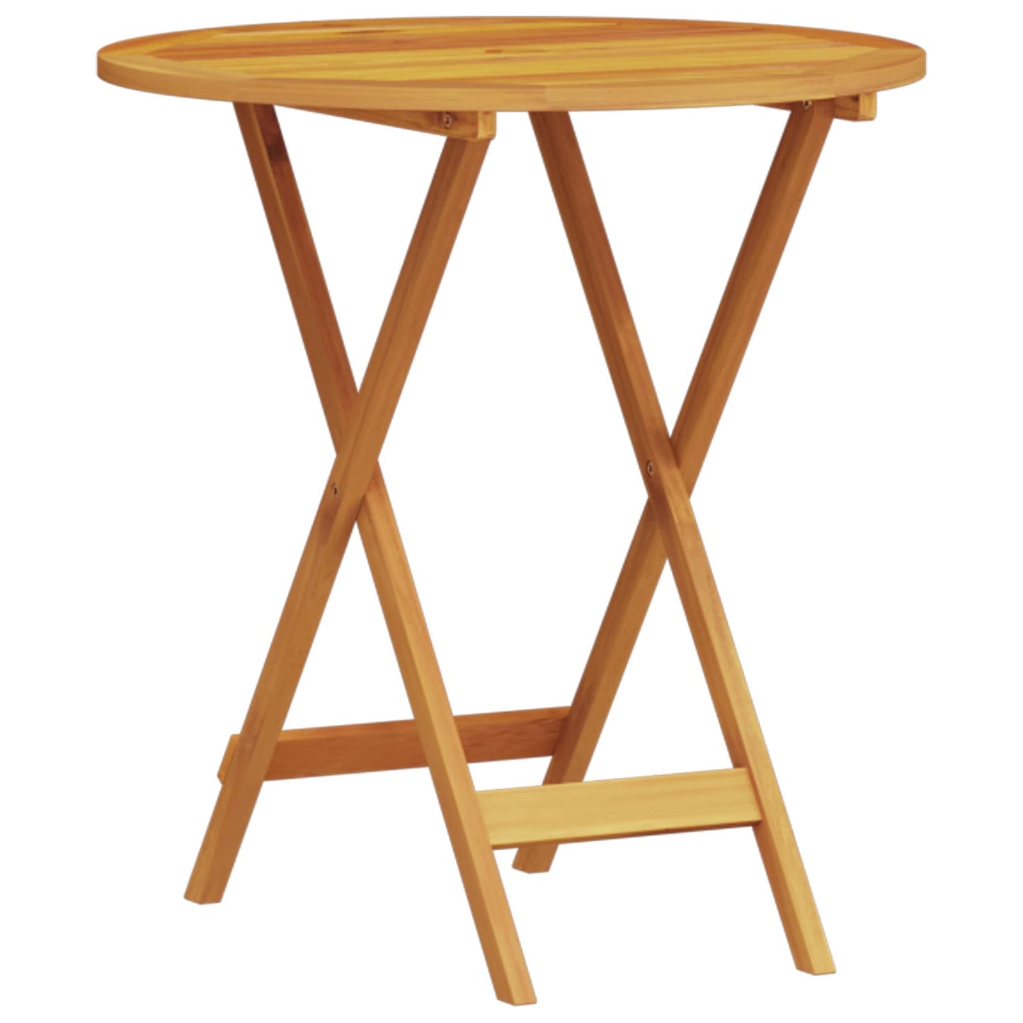 Klapp Bistro Set 3 stk. Braun Massivholz Akazie