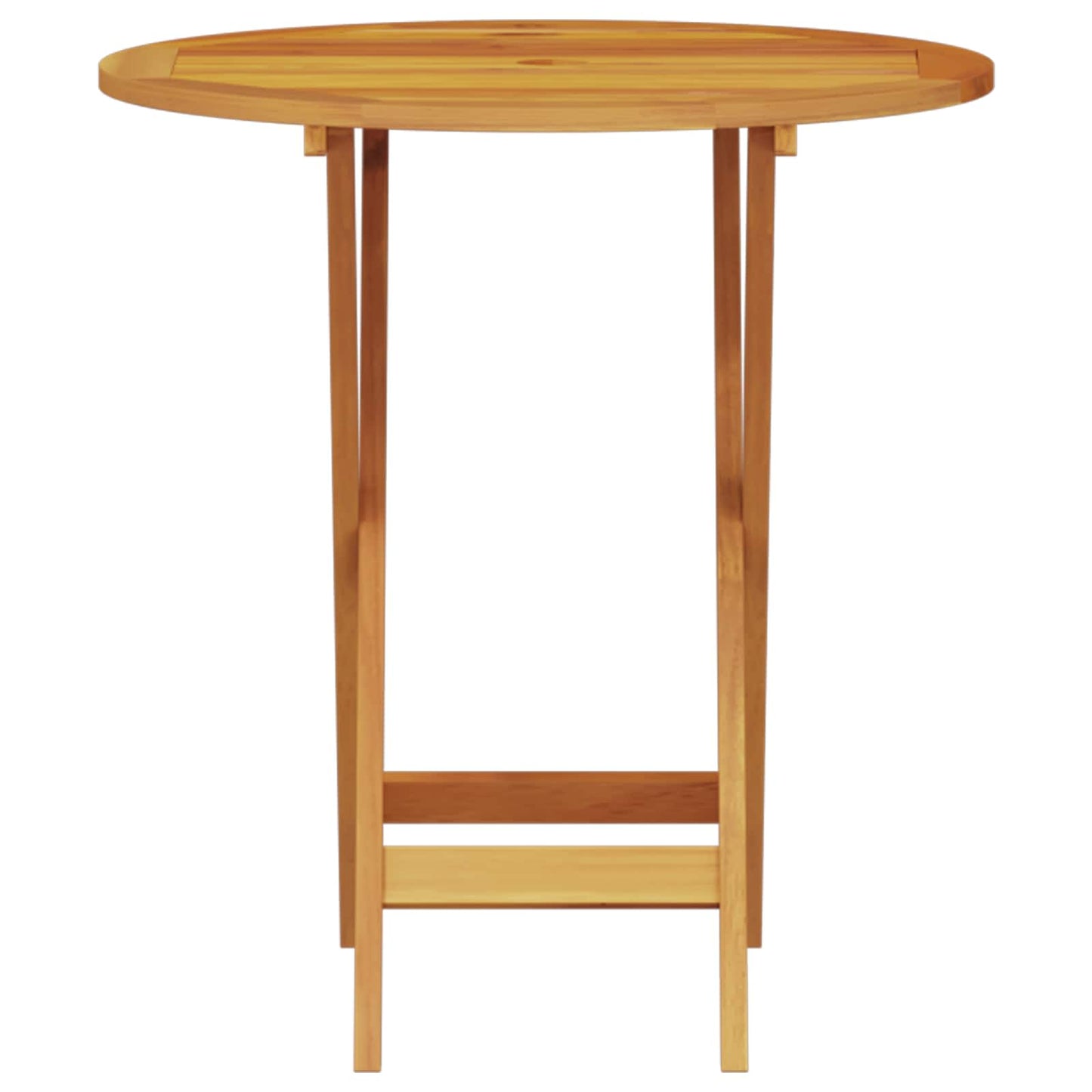 Klapp Bistro Set 3 stk. Braun Massivholz Akazie