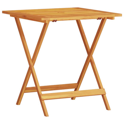 Klapp Bistro Set 3 stk. Braun Massivholz Akazie