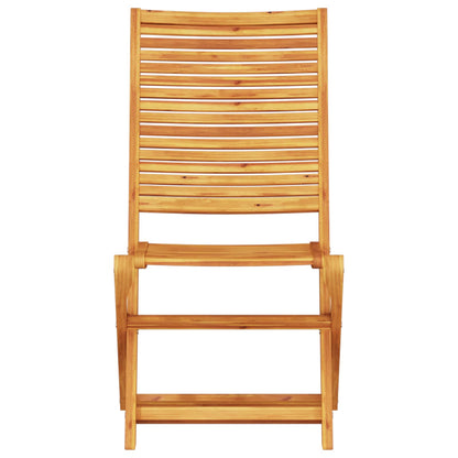 Klapp Bistro Set 3 stk. Braun Massivholz Akazie