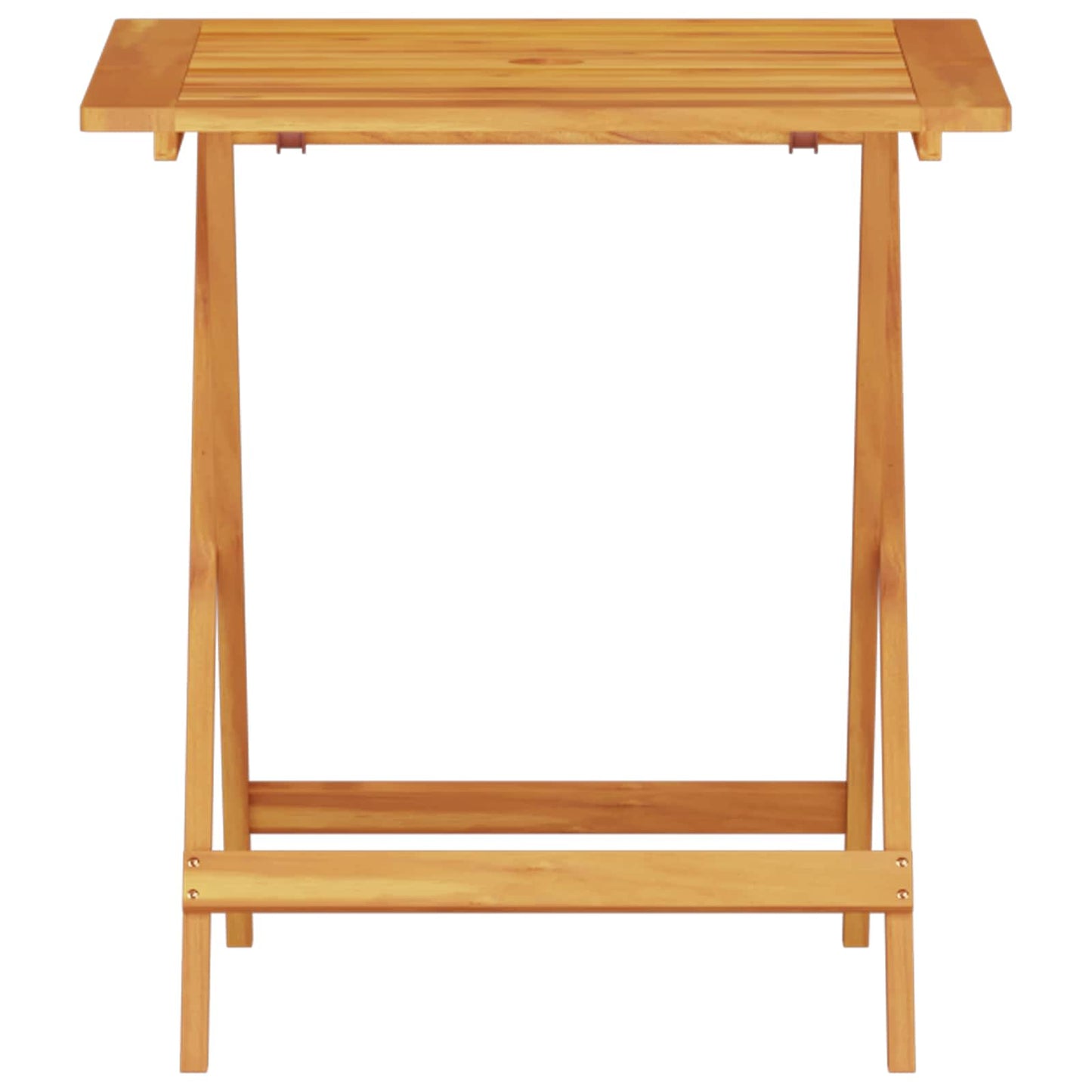 Klapp Bistro Set 3 stk. Braun Massivholz Akazie