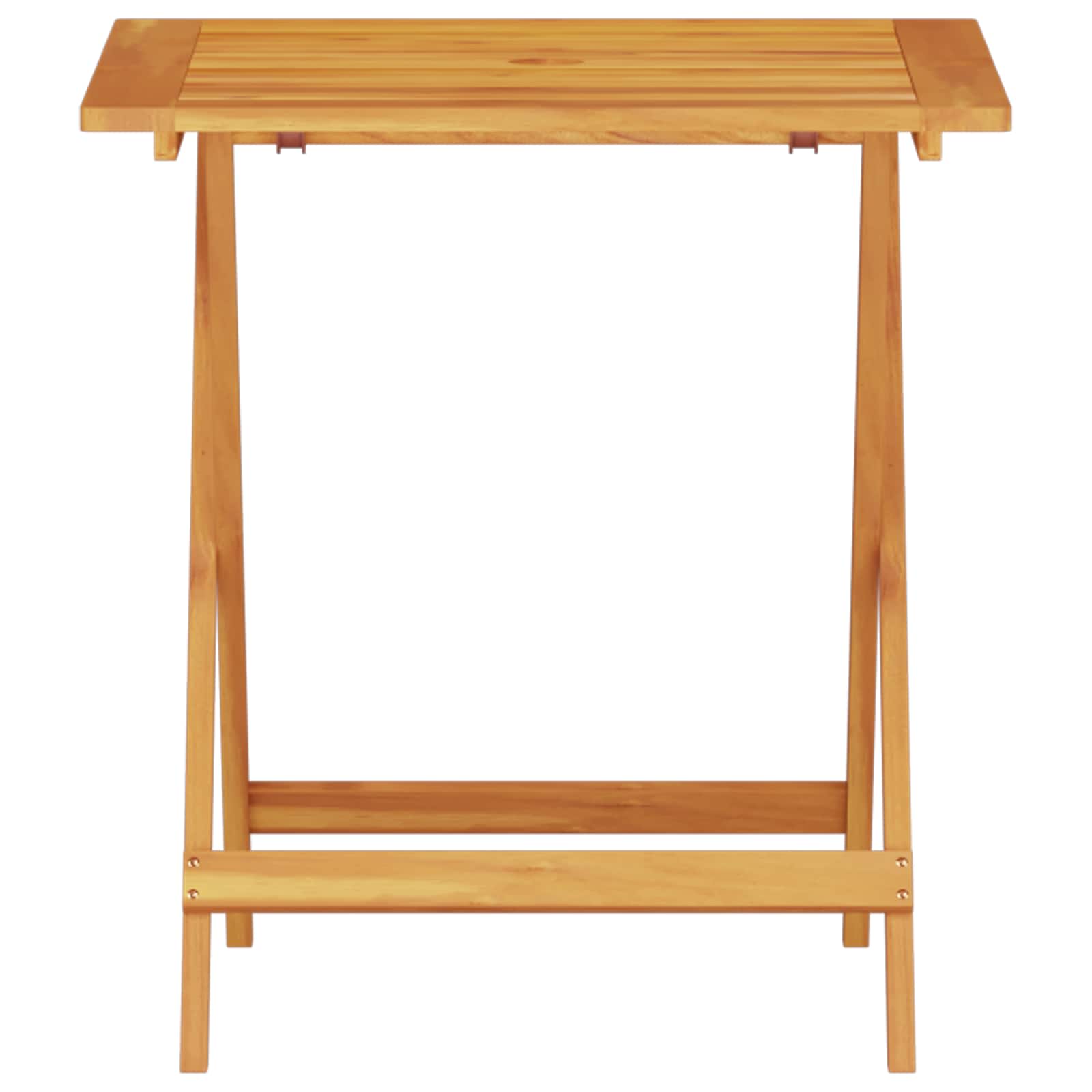 Klapp Bistro Set 3 stk. Braun Massivholz Akazie