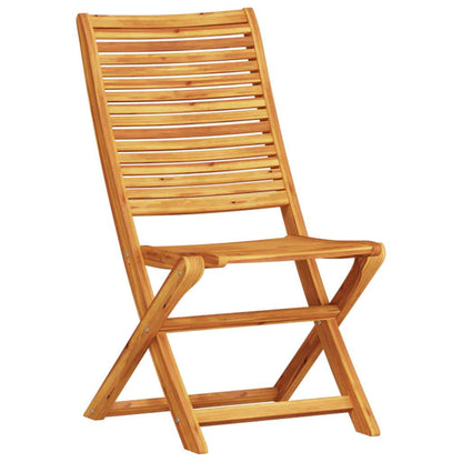 Klapp Bistro Set 3 stk. Braun Massivholz Akazie