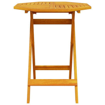 Klapp Bistro Set 3 stk. Braun Massivholz Akazie