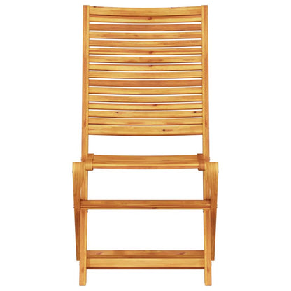 Klapp Bistro Set 3 stk. Braun Massivholz Akazie
