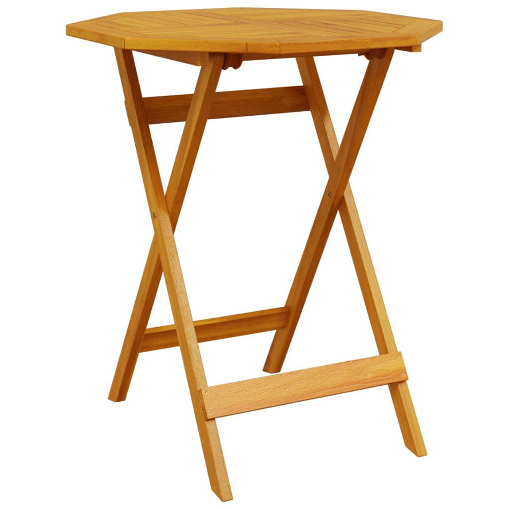 Klapp Bistro Set 3 stk. Braun Massivholz Akazie