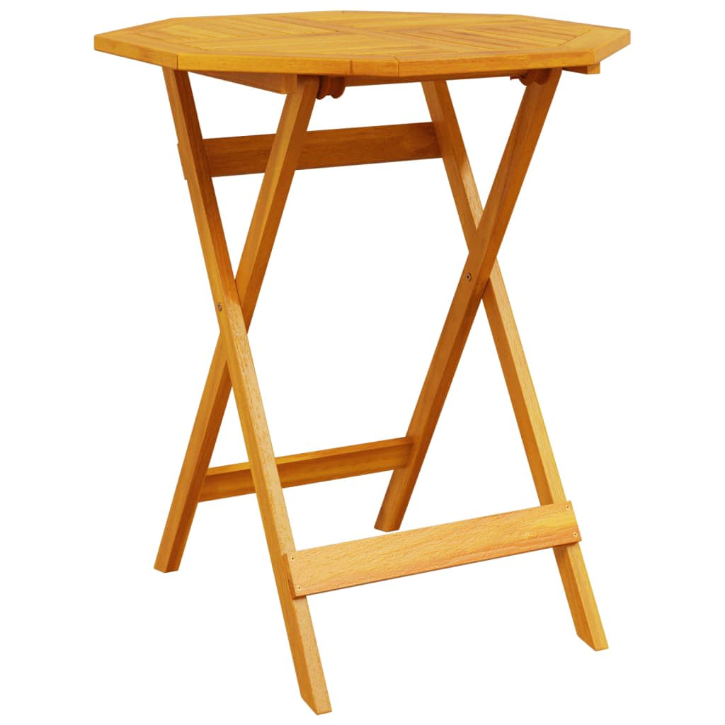 Klapp Bistro Set 3 stk. Braun Massivholz Akazie