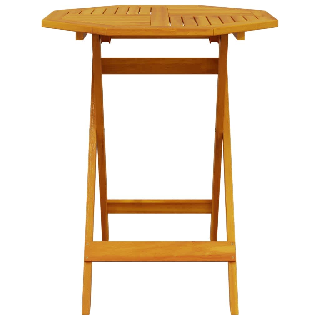 Klapp Bistro Set 3 stk. Braun Massivholz Akazie