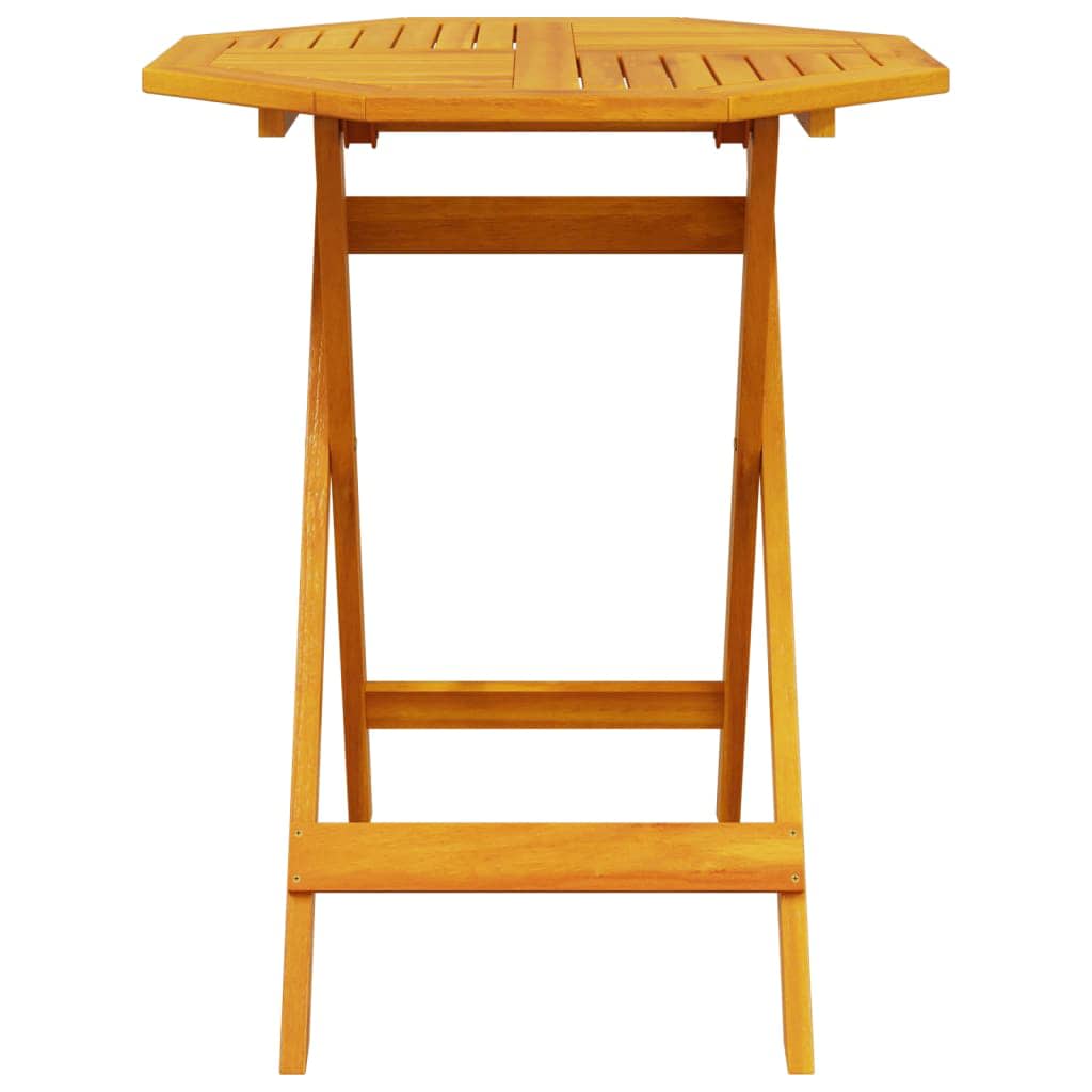 Klapp Bistro Set 3 stk. Braun Massivholz Akazie