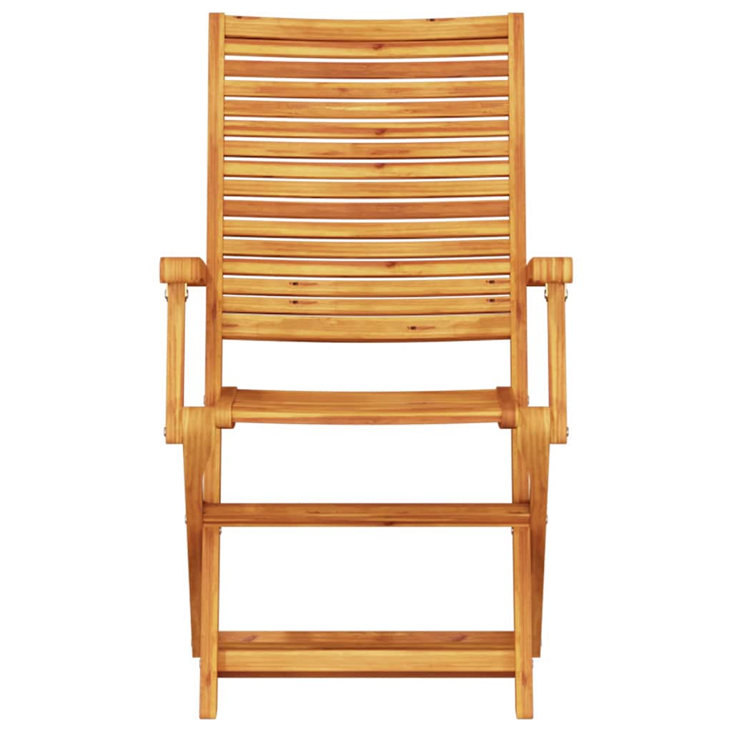 Klapp Bistro Set 3 stk. Braun Massivholz Akazie