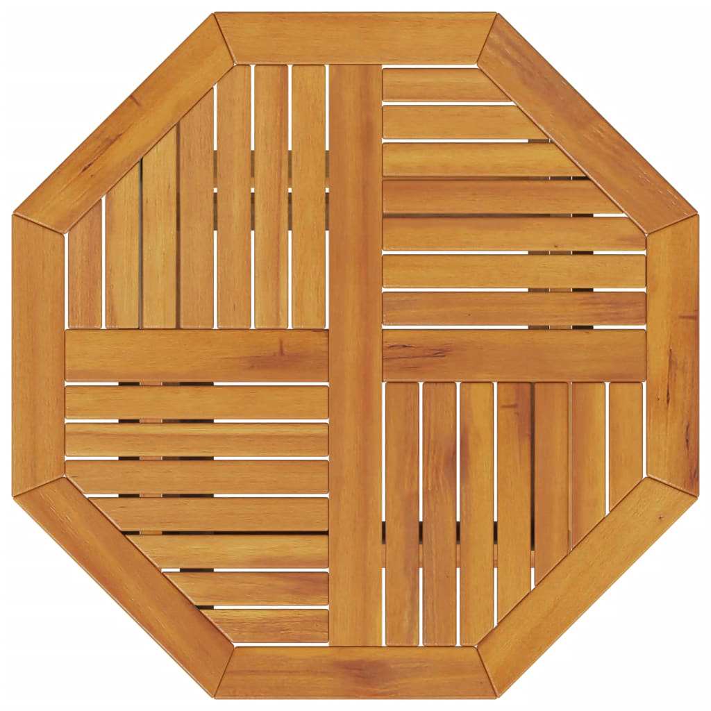 Klapp Bistro Set 3 stk. Braun Massivholz Akazie