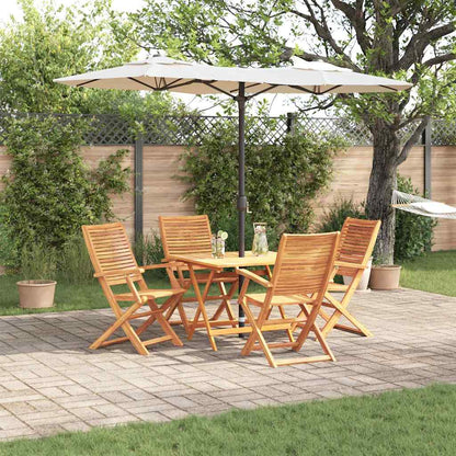 Garten Essgruppe 5 stk. Braun Massivholz Akazie