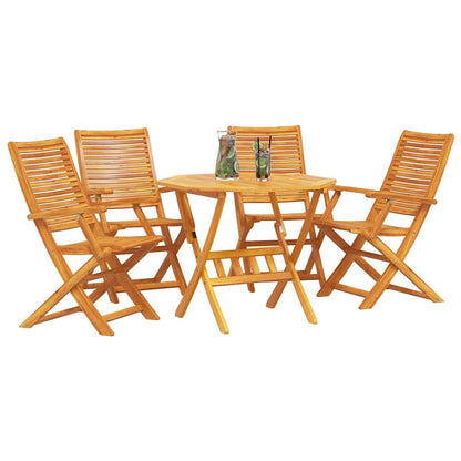 Garten Essgruppe 5 stk. Braun Massivholz Akazie