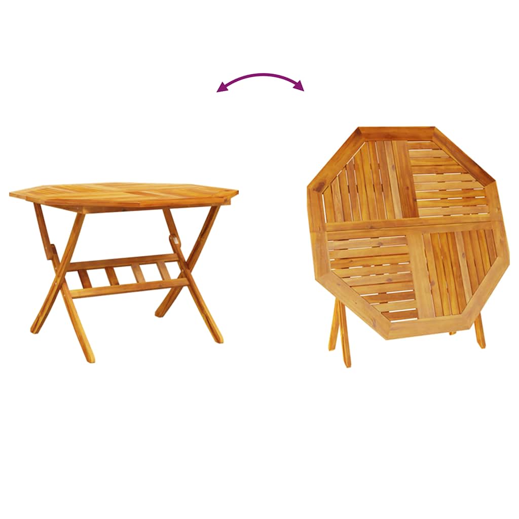 Garten Essgruppe 5 pcs Braun Massivholz Akazie