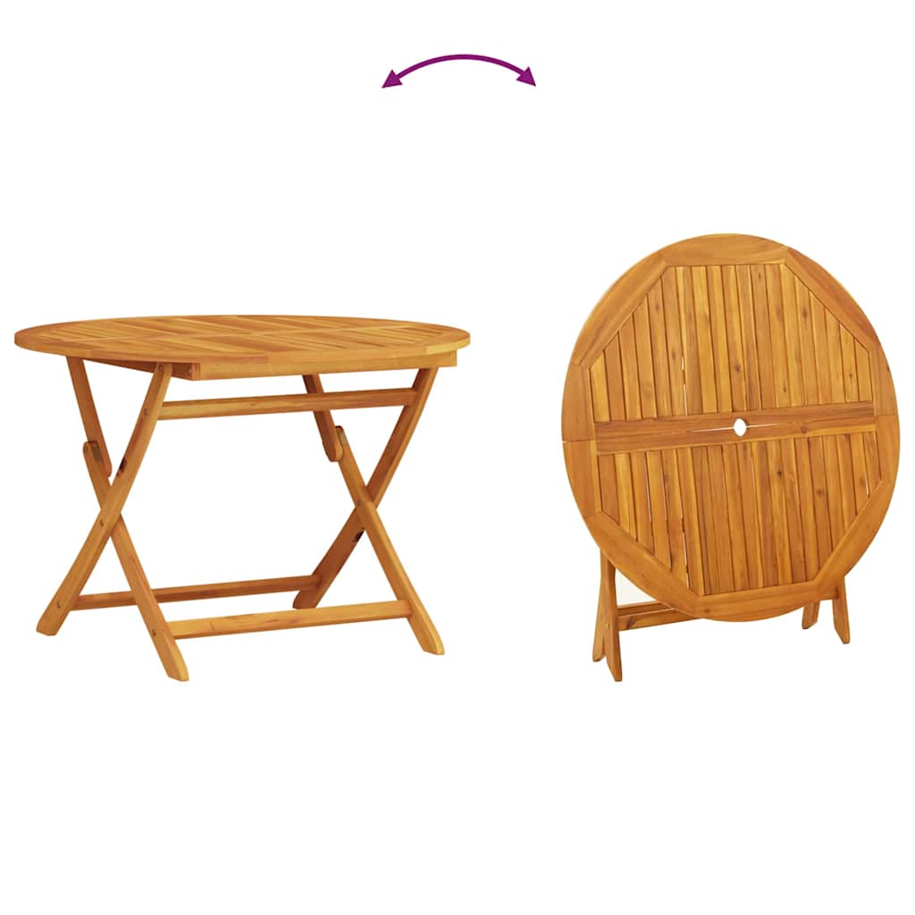 Garten Essgruppe 5 pcs Braun Massivholz Akazie