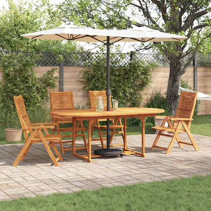Garten Essgruppe 5 stk. Braun Massivholz Akazie