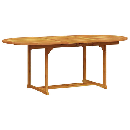 Garten Essgruppe 7 stk. Braun Massivholz Akazie