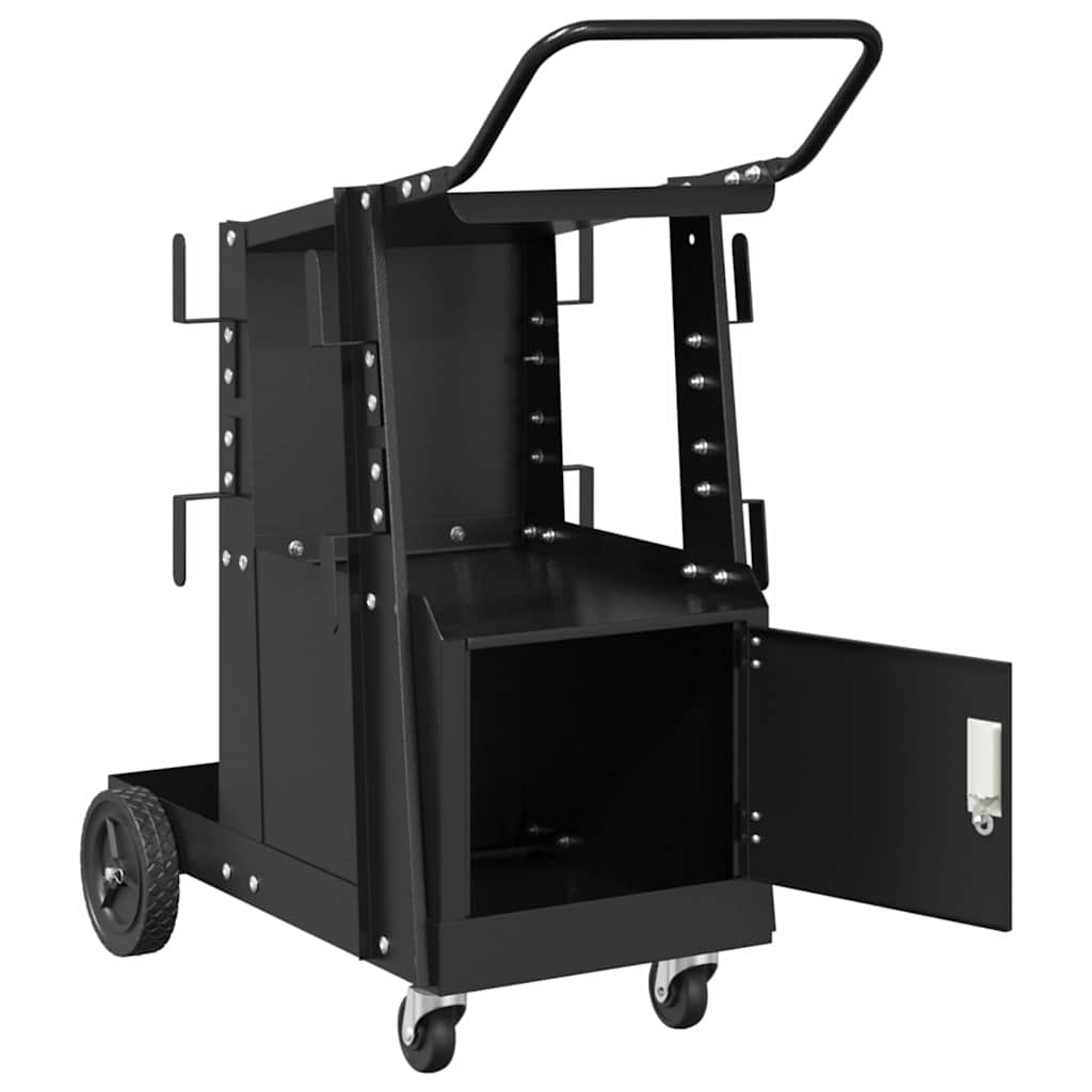Schweißwagen Schwarz 91 x 47 x 96 cm Stahl