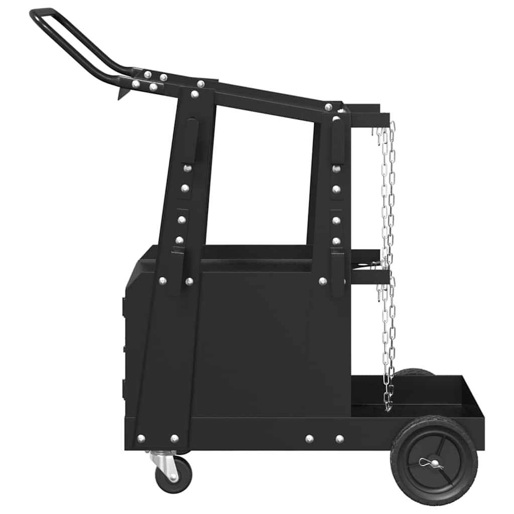 Schweißwagen Schwarz 91 x 47 x 96 cm Stahl
