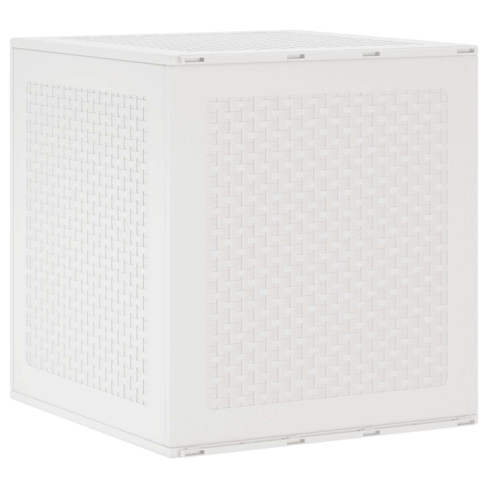 Aufbewahrungsbox mit Speicher Weiß 55 x 53 x 57 cm Polypropylen