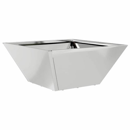 Garten-Pflanzgefäß Silber 35 x 35 x 15 cm Verzinkter Stahl