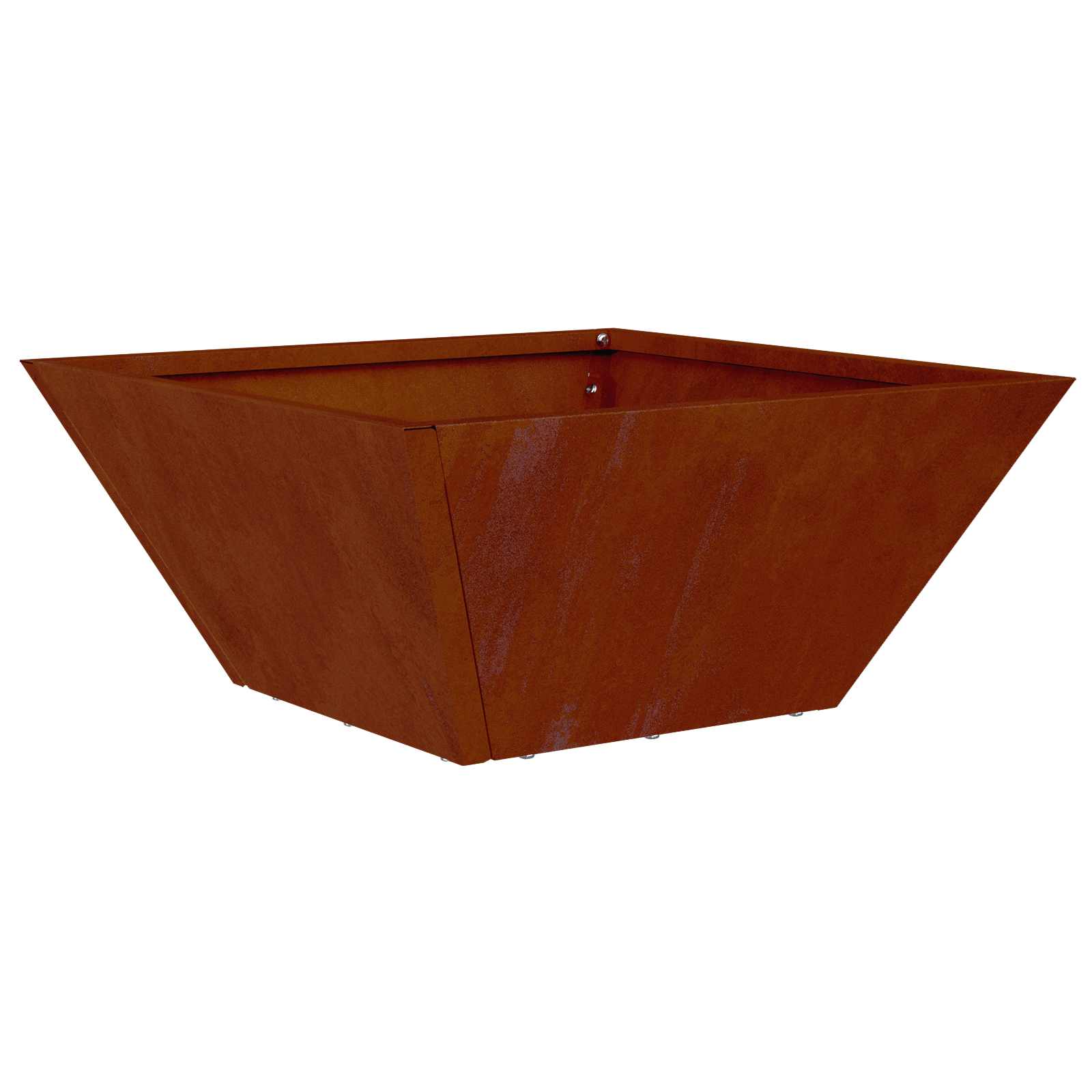 Garten-Pflanzgefäß 5 Stk. Rostoptik 35 x 35 x 15 cm