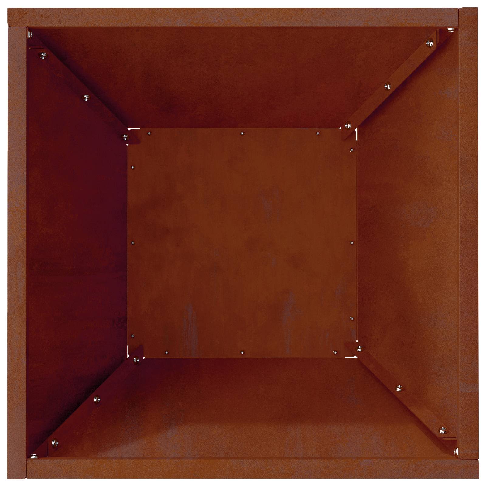 Garten-Pflanzgefäß 5 Stk. Rostoptik 35 x 35 x 15 cm