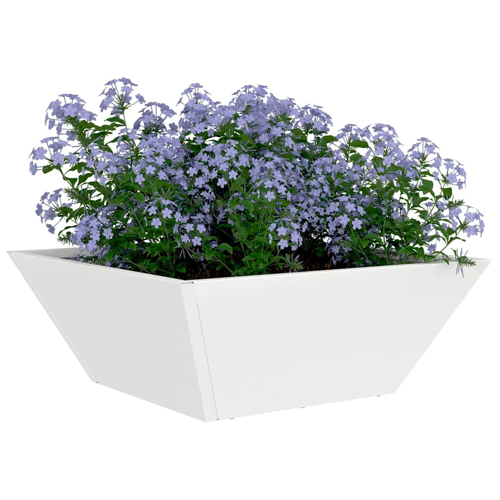 Garten-Pflanzgefäß 5 Stk. Weiß 40 x 40 x 15 cm