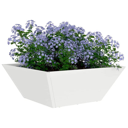 Garten-Pflanzgefäß 5 Stk. Weiß 40 x 40 x 15 cm