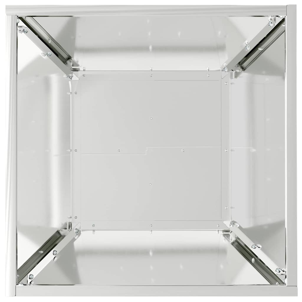 Garten-Pflanzgefäß 5 Stk. Silber 40 x 40 x 15 cm