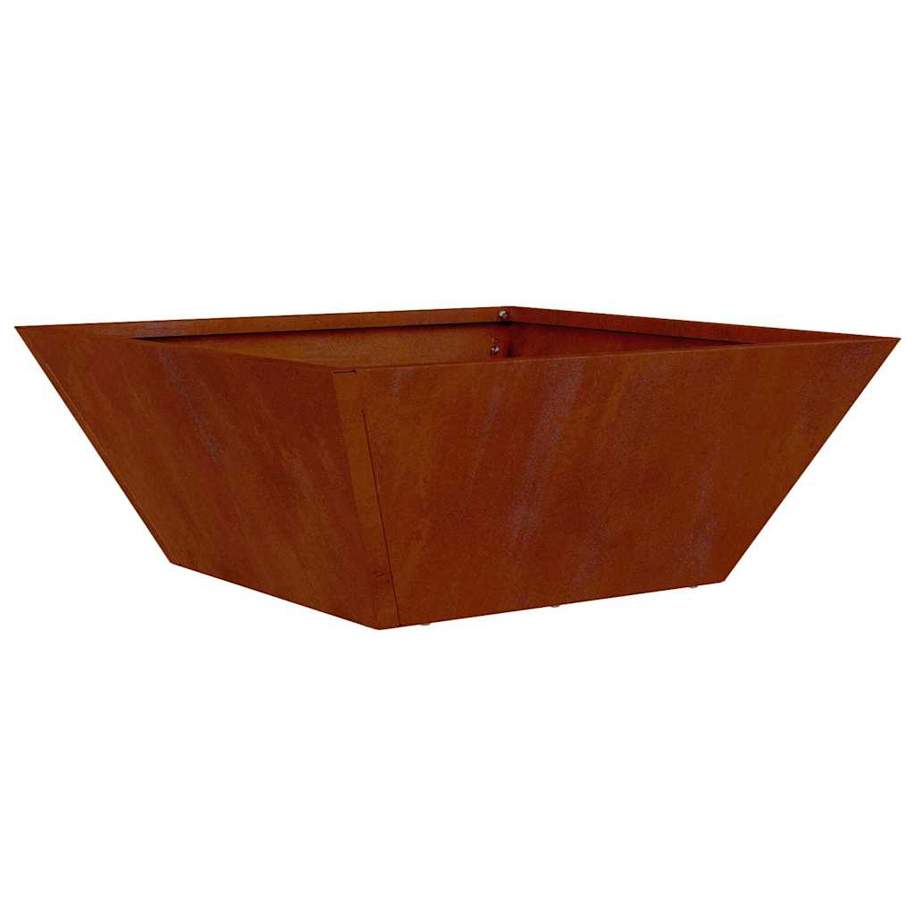 Garten-Pflanzgefäß 5 Stk. Rostoptik 40 x 40 x 15 cm