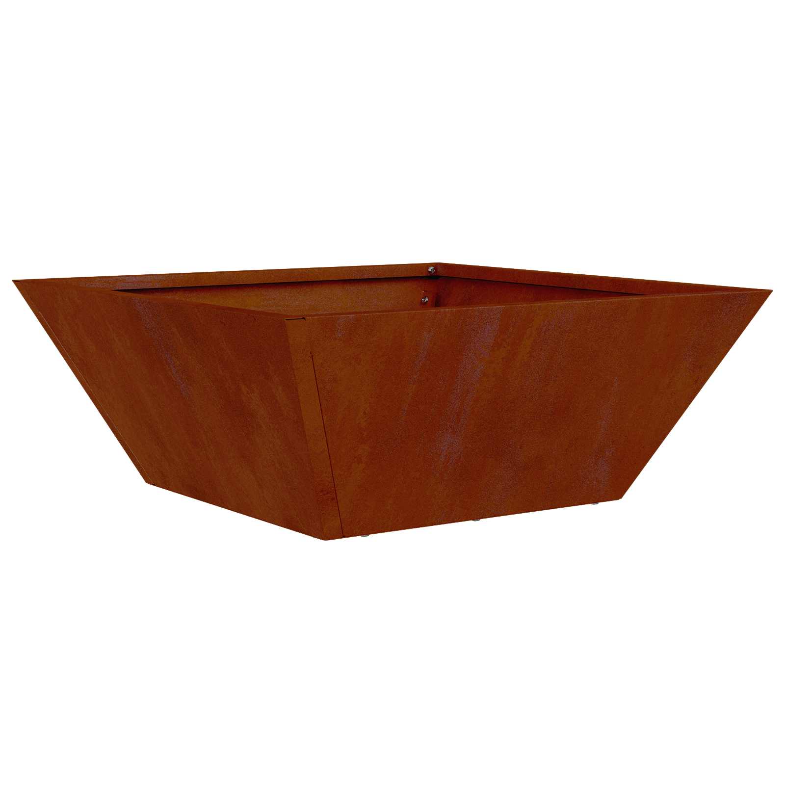 Garten-Pflanzgefäß 5 Stk. Rostoptik 40 x 40 x 15 cm