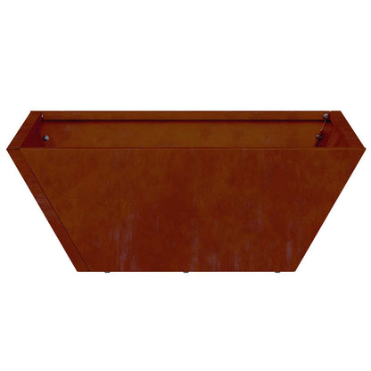 Garten-Pflanzgefäß 5 Stk. Rostoptik 40 x 40 x 15 cm