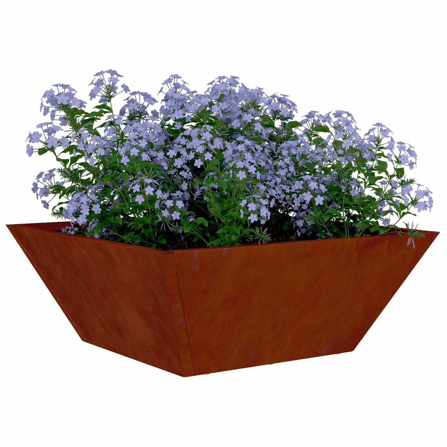 Garten-Pflanzgefäß 5 Stk. Rostoptik 40 x 40 x 15 cm