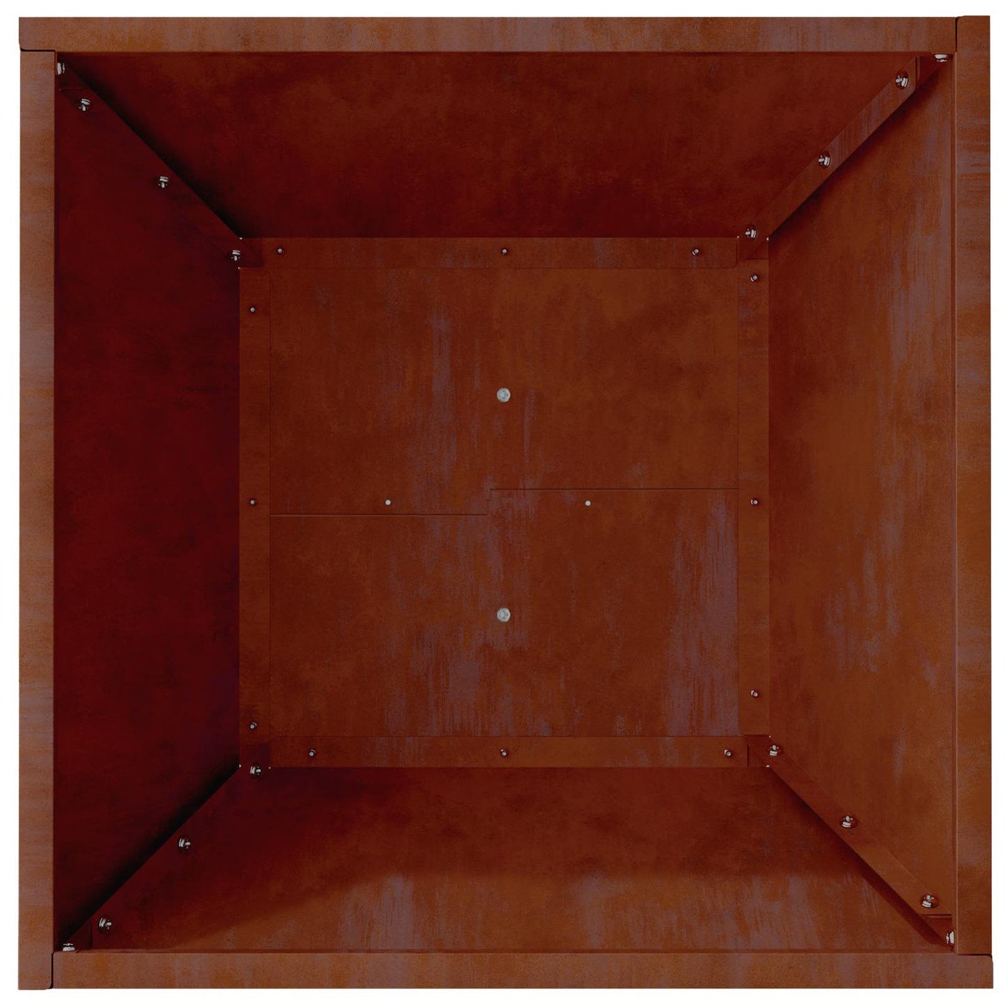 Garten-Pflanzgefäß 5 Stk. Rostoptik 40 x 40 x 15 cm