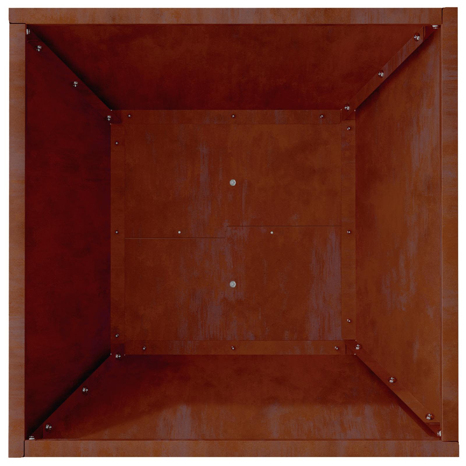 Garten-Pflanzgefäß 5 Stk. Rostoptik 40 x 40 x 15 cm