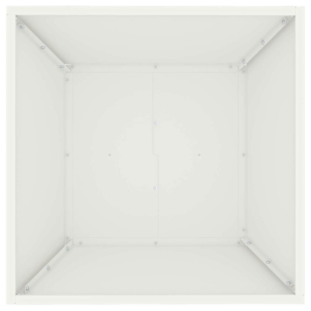 Garten-Pflanzgefäß 5 Stk. Weiß 50 x 50 x 15 cm