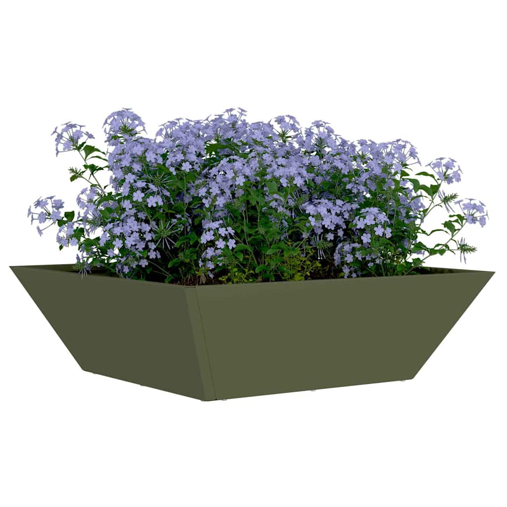 Garten-Pflanzgefäß 5 Stk. Olivgrün 50 x 50 x 15 cm