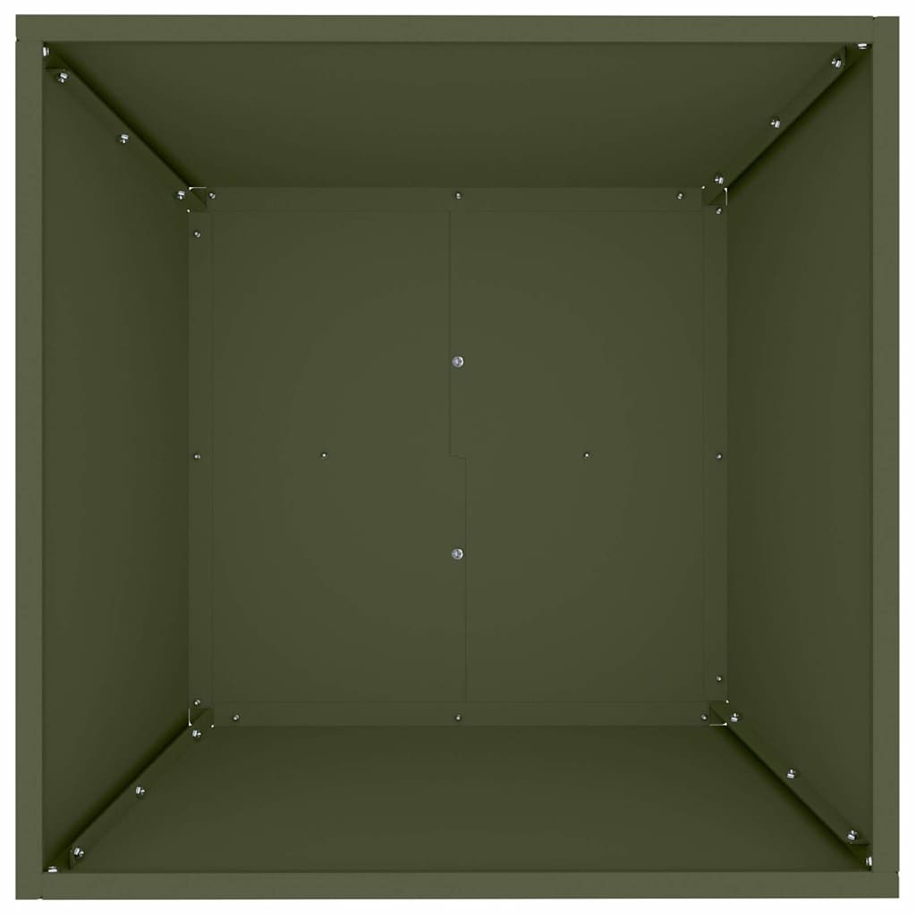 Garten-Pflanzgefäß 5 Stk. Olivgrün 50 x 50 x 15 cm