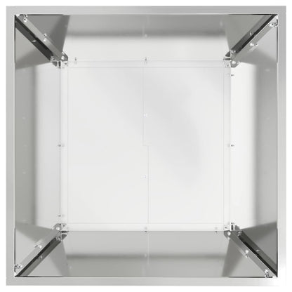 Garten-Pflanzgefäß 5 Stk. Silber 50 x 50 x 15 cm