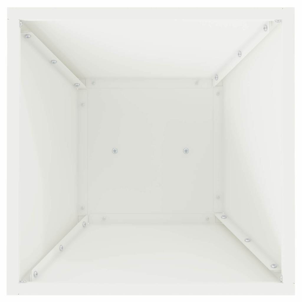 Säulen Pflanzer Weiß 35 x 35 x 73 cm Kaltgewalzter Stahl