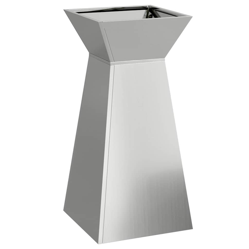 Säulen Pflanzer Silber 35 x 35 x 73 cm Verzinkter Stahl