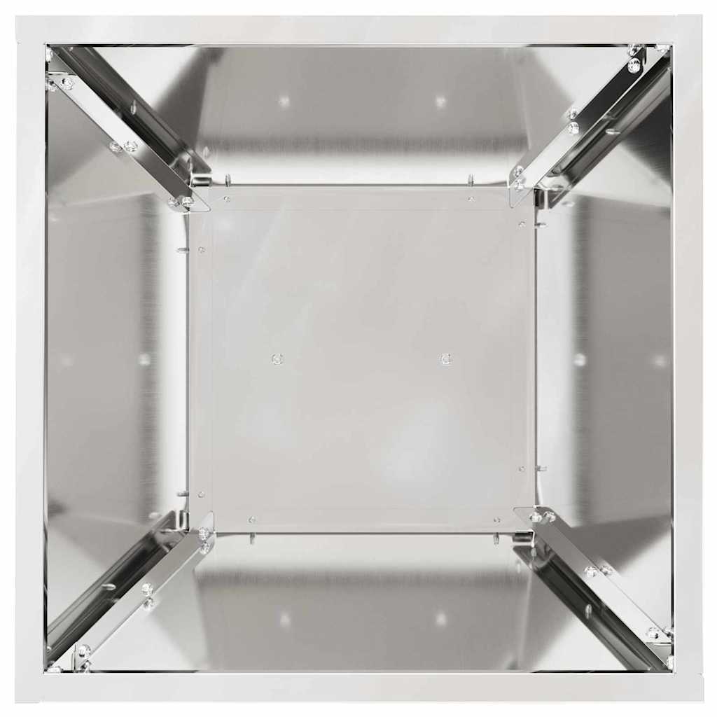 Säulen Pflanzer Silber 35 x 35 x 73 cm Verzinkter Stahl