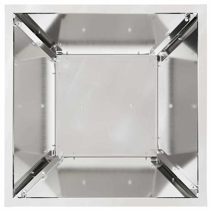 Säulen Pflanzer Silber 35 x 35 x 73 cm Verzinkter Stahl