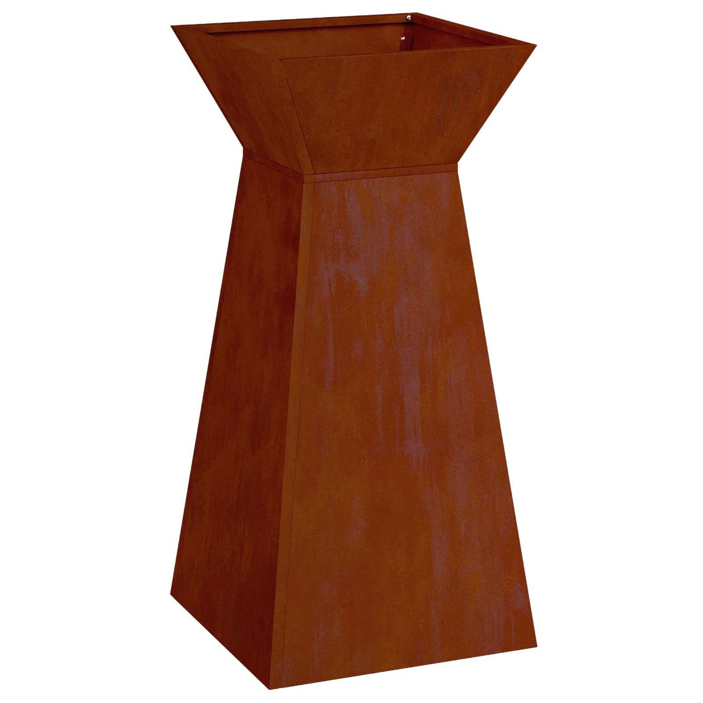 Säulen Pflanzer 2 Stk. Rostoptik 35 x 35 x 73 cm